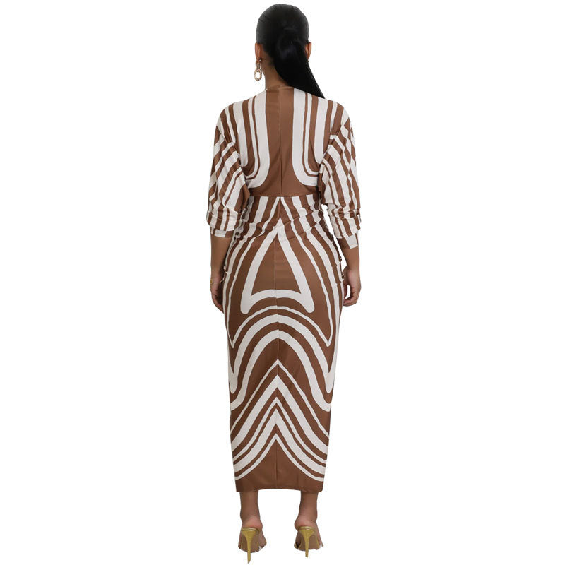 Women's Stylish Long-sleeved Dress Autumn Casual Dresses