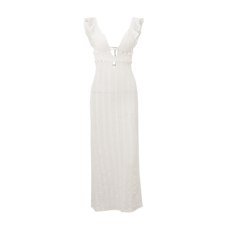 Women's Sexy Knitted Pure Desire Dress French Dresses