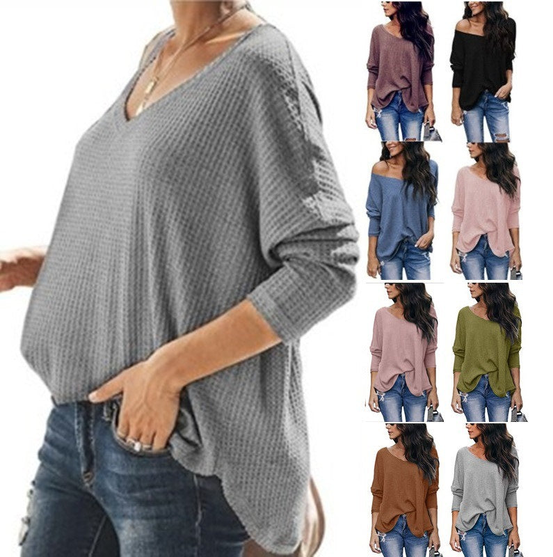 Women's Autumn Loose Long Sleeve Bottoming Shirt Plus Size