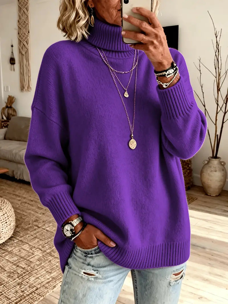 Women's Lazy Solid Color Elegant Split Loose Clothing