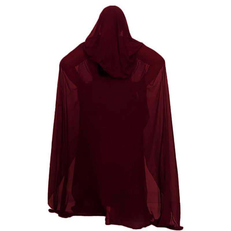 Women's Rhinestone Hooded Large Swing Dress Arab Dresses