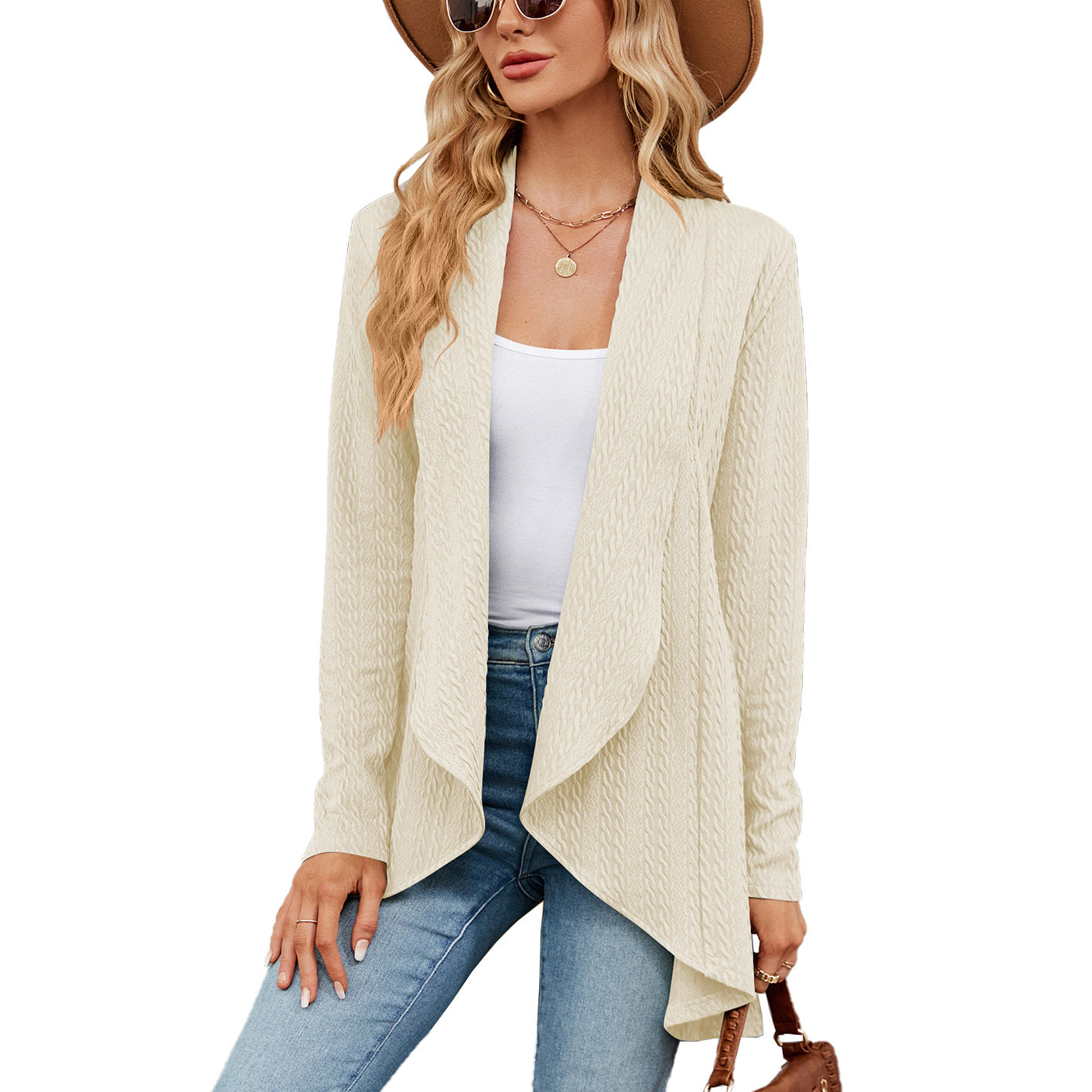 Women's Long Sleeve Solid Color Loose Knitting Women's Sweater