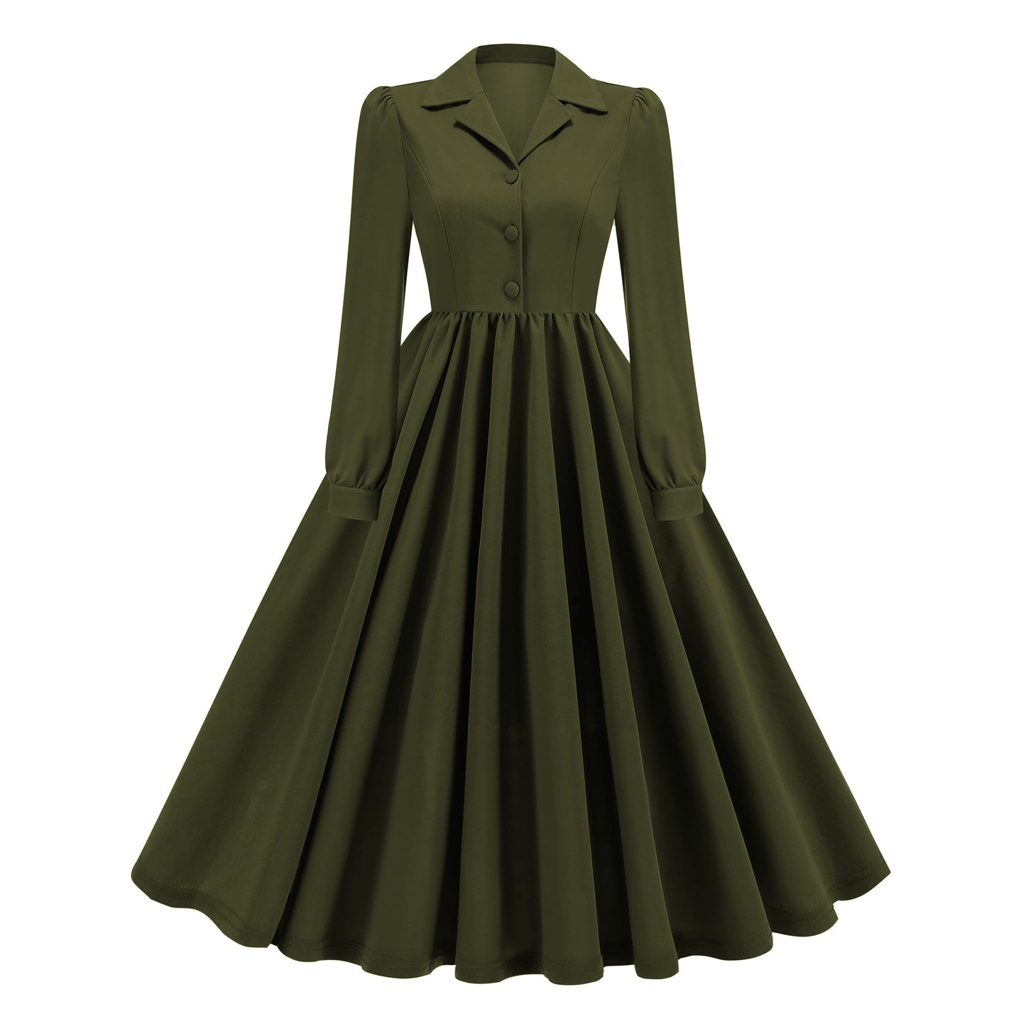 Women's Sleeve Autumn Retro French Style Commuting Dresses