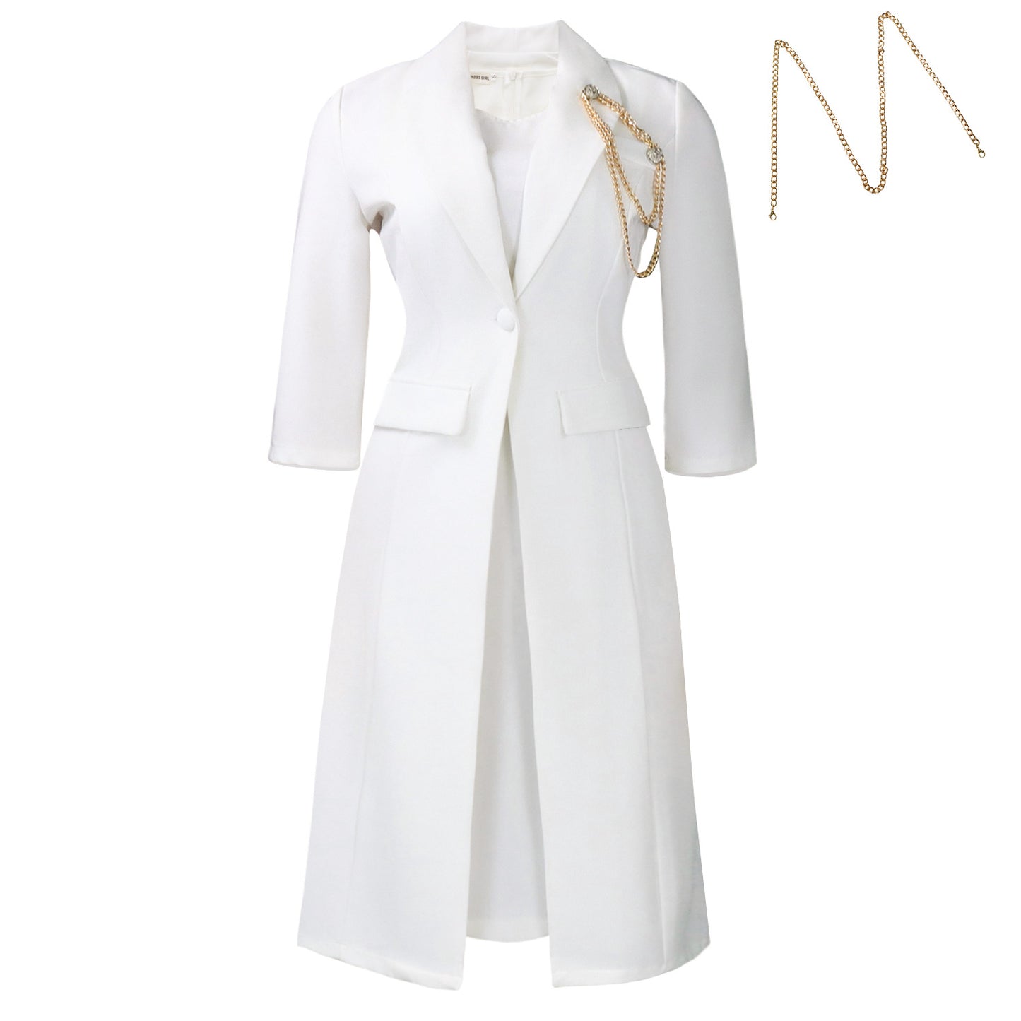 Women's Elegant Stretch Slim Solid Color Suspender Fashion Casual Suit