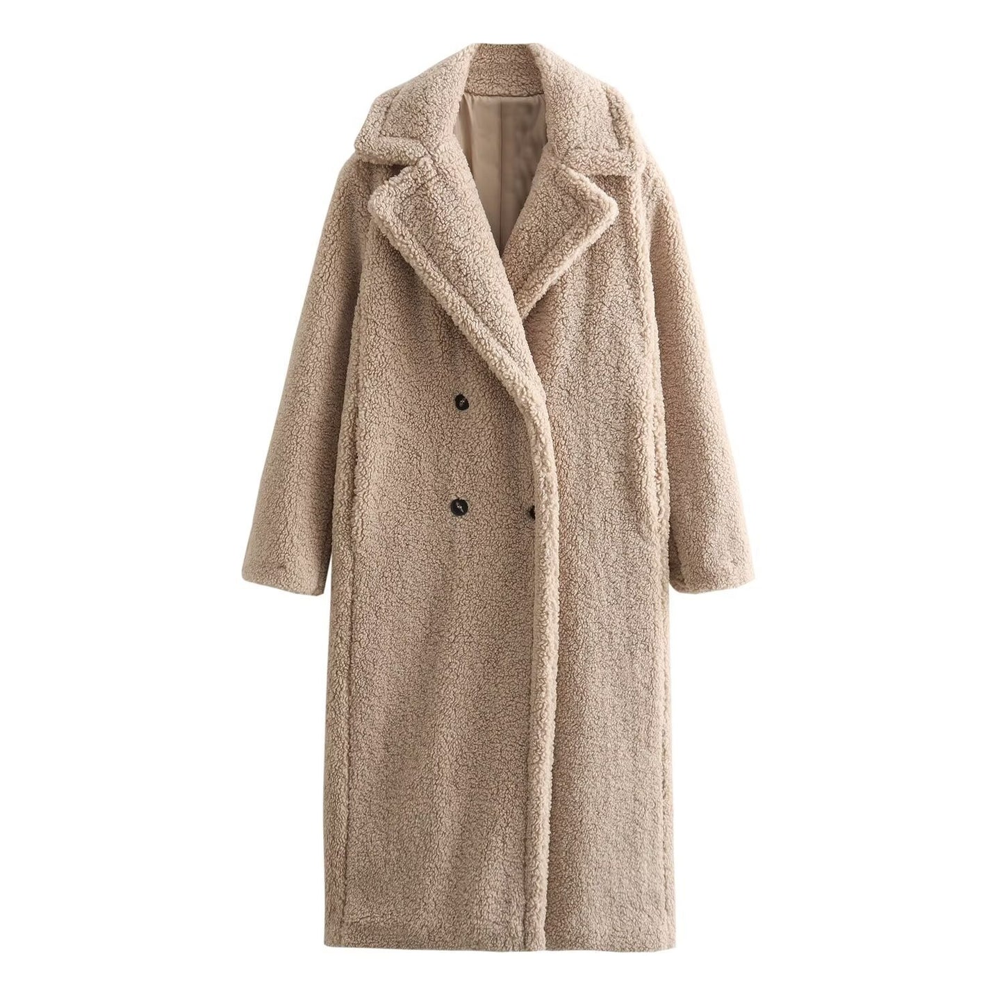 Women's Street Fashion Fleece Long Overcoat Outerwear Coats