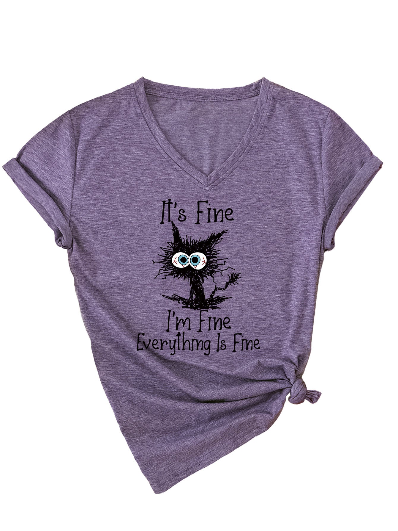 Women's Casual Versatile Fun Sleeve T-shirt Base Blouses
