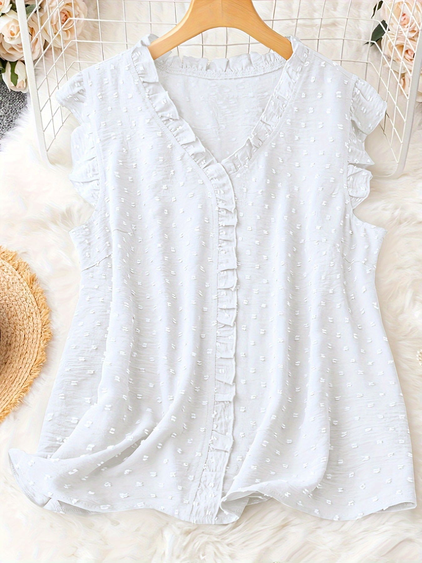 Women's Design Ruffled Loose Casual Sleeve Blouses