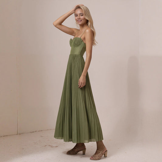Women's Bridesmaid Gown Backless Deep V Sexy Dresses