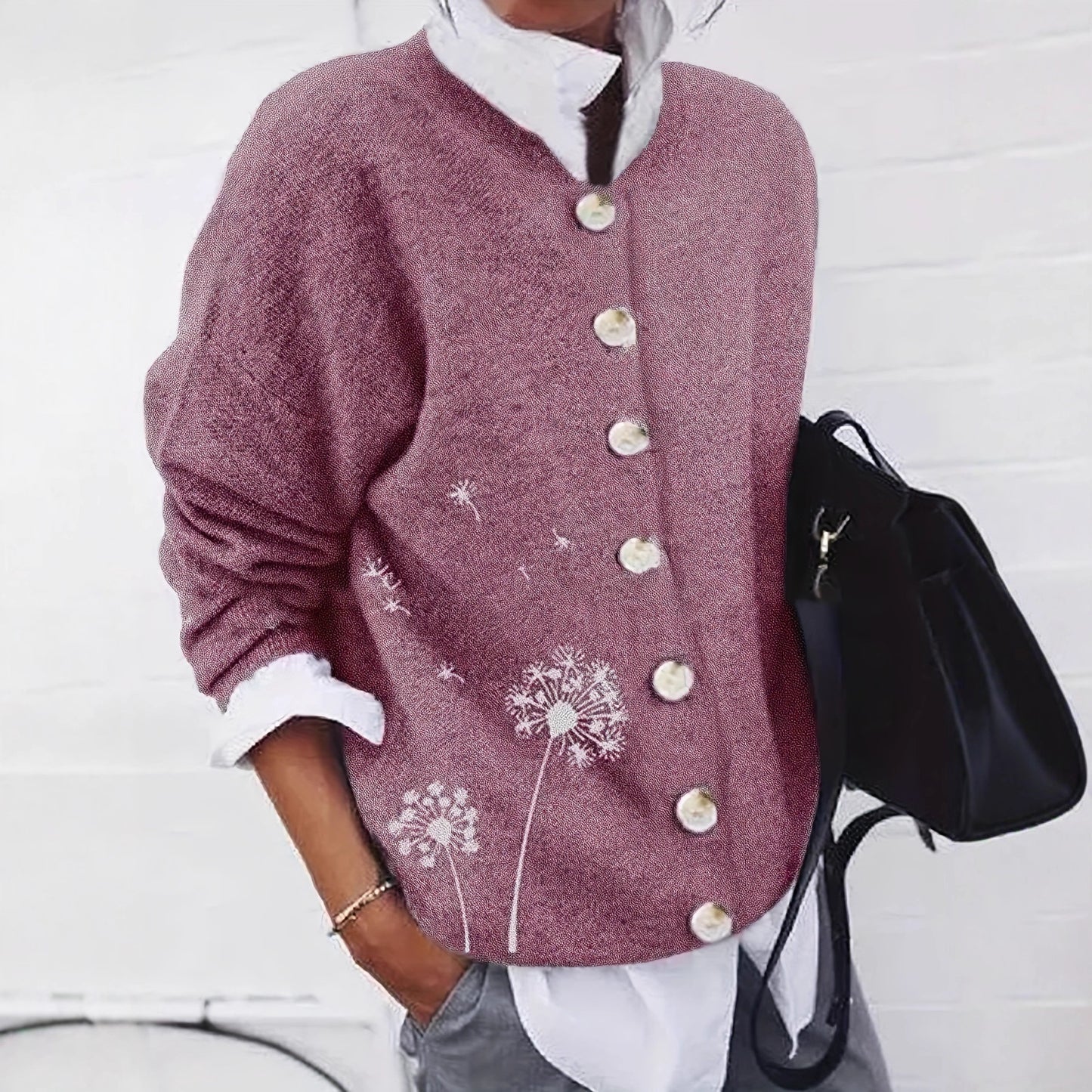 Glamorous Unique Women's Vintage Flannel Print Women's Sweater