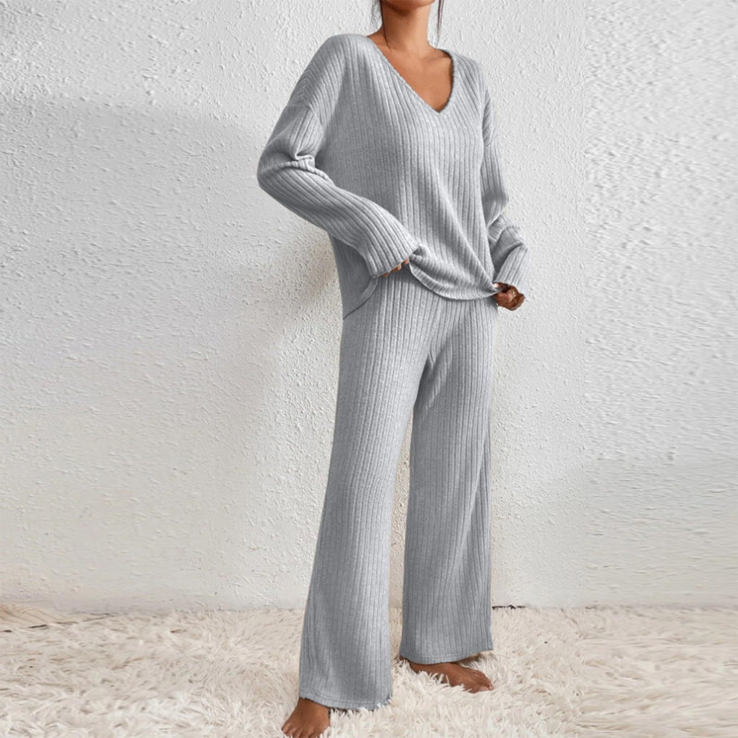 Women's Two-piece Fashion Casual Straight Loose Temperament Suits