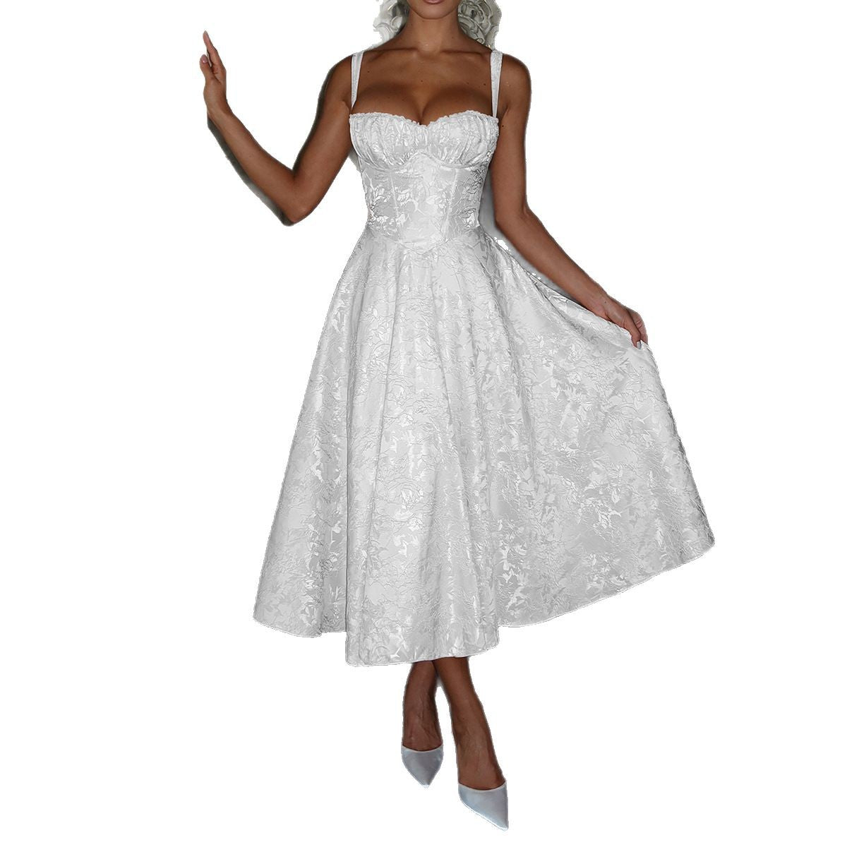 Women's Pretty Elegant Dress Summer Suspender Dresses