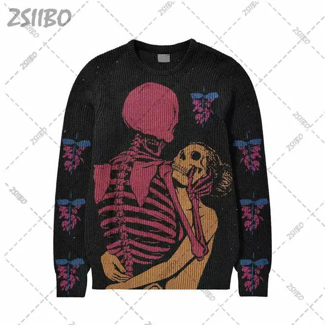 Women's & Men's & Street Gothic Autumn Pullover Knitwear