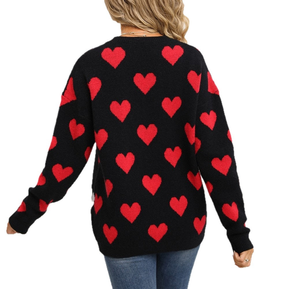 Versatile Classic Creative Heart Thermal Christmas Sweater