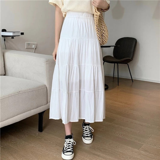 Dress High Waist A- Line Big Skirts