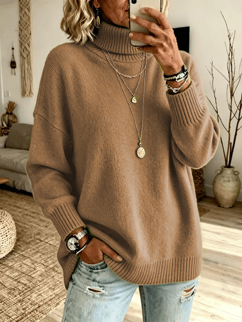 Women's Lazy Solid Color Elegant Split Loose Clothing