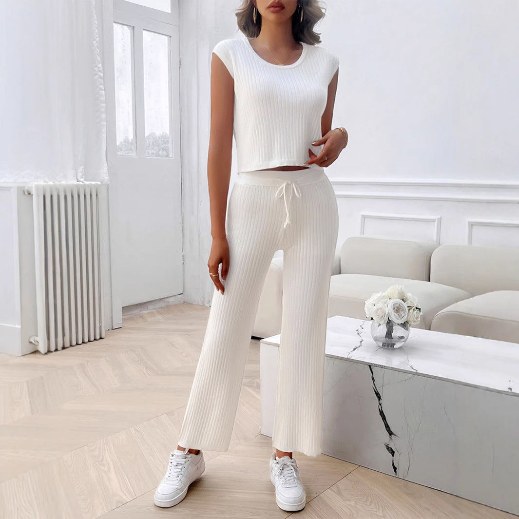 Women's Leisure Vacation Slim Fit Sleeve Shorts