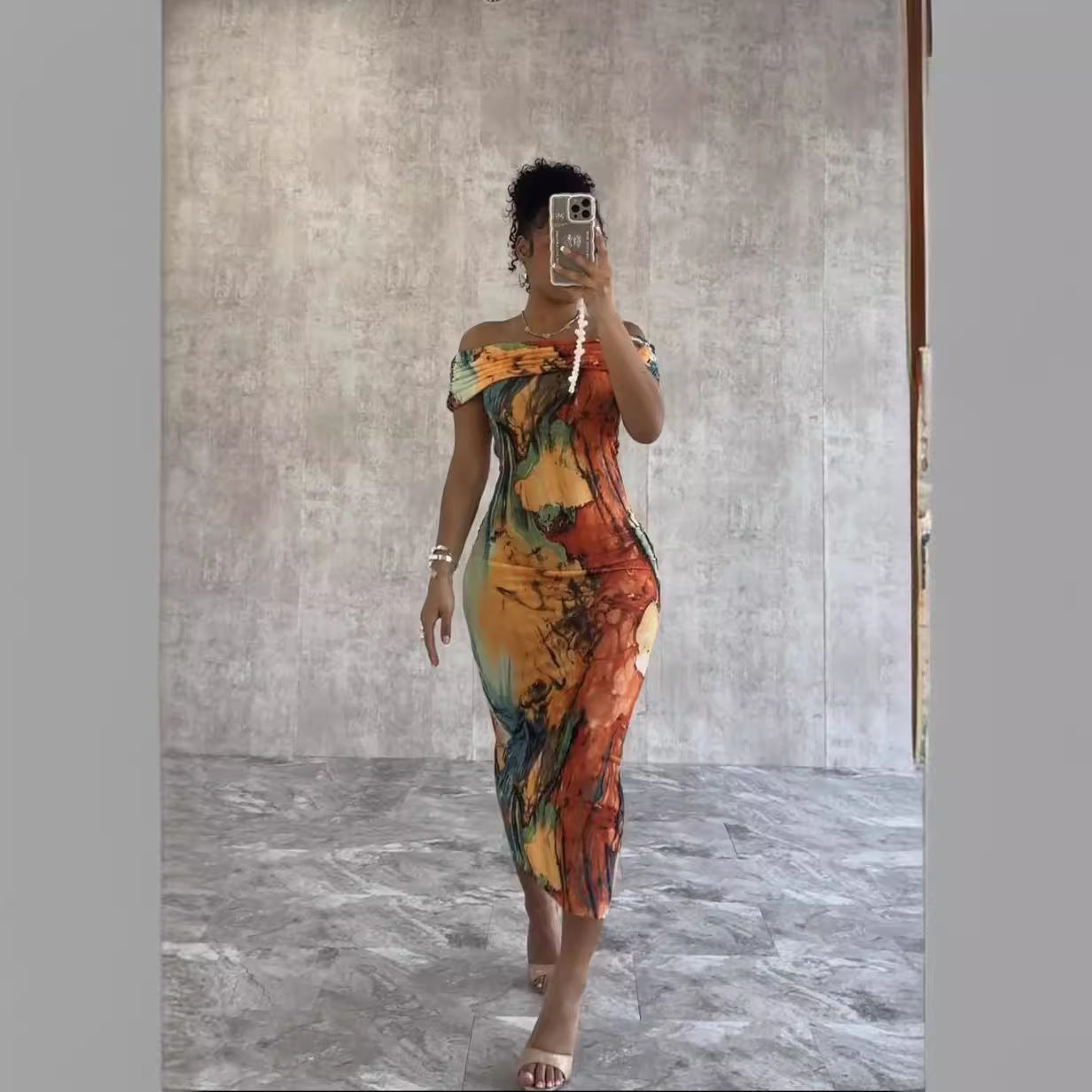 Popular Graceful Women's Variegated Fashion Special Dress