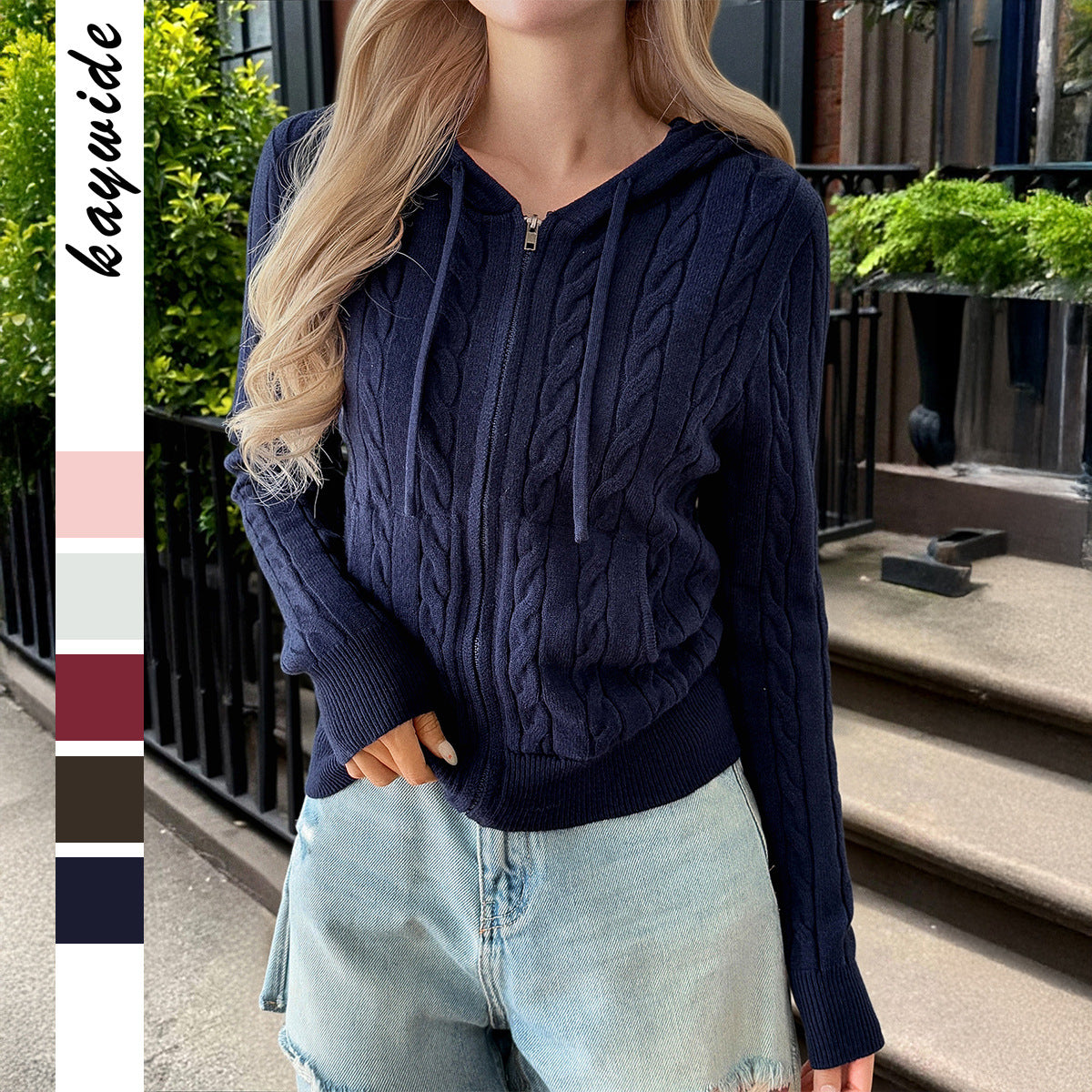 Slouchy Glamorous Women's Casual Woolen Long-sleeved Sweater