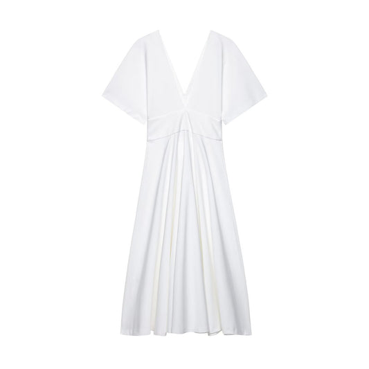 Women's Fashionable Temperament Button Decoration Midi Long Skirts