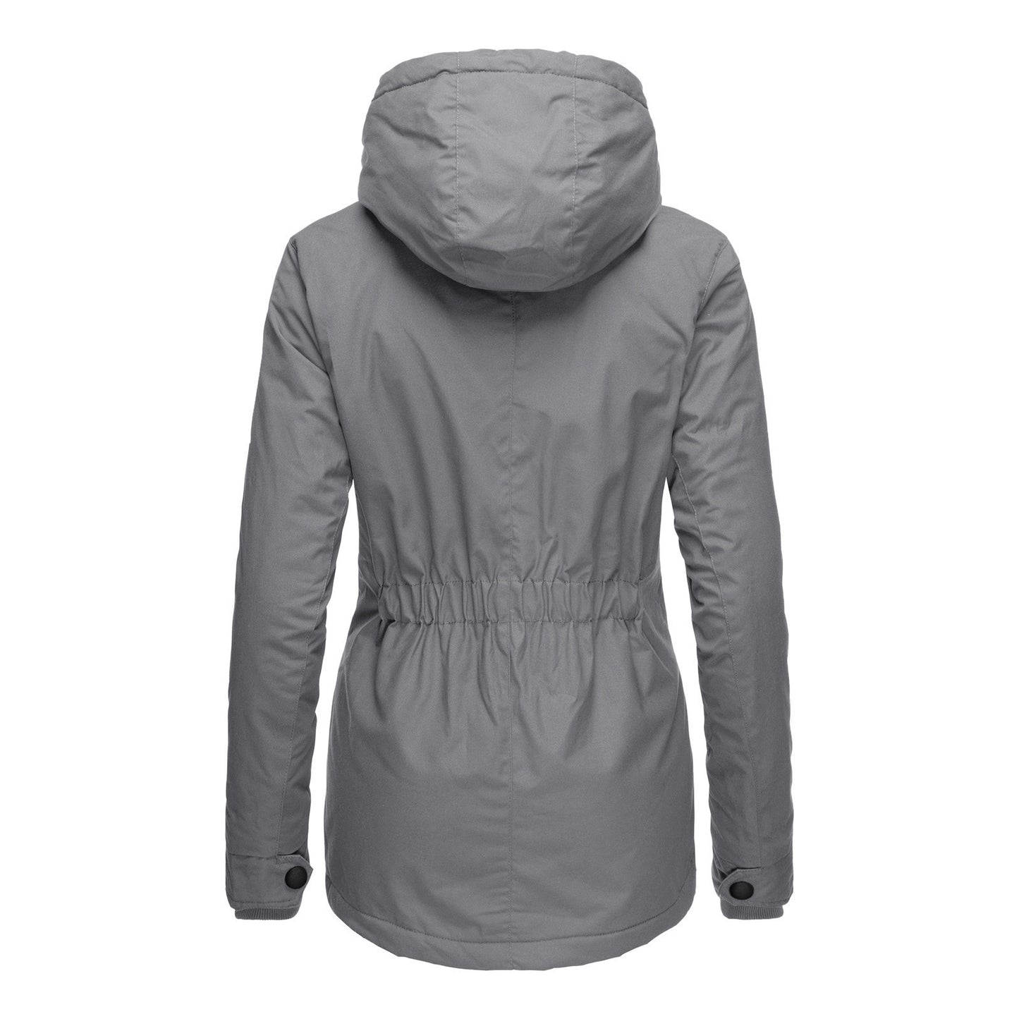 Women's Winter Quilted Cotton Parka Lamb Wool Woman Dress Coats