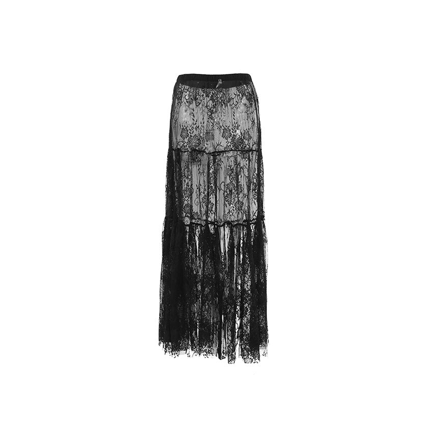 Women's Sexy Lace High Waist Commuter Fashion Skirts