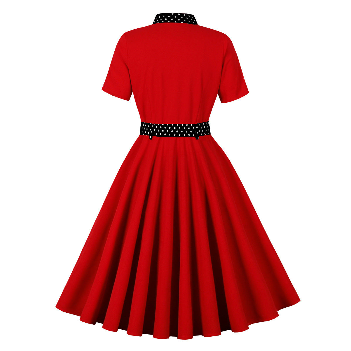 Polka Dots Retro Swing Puffy Slimming Dresses
