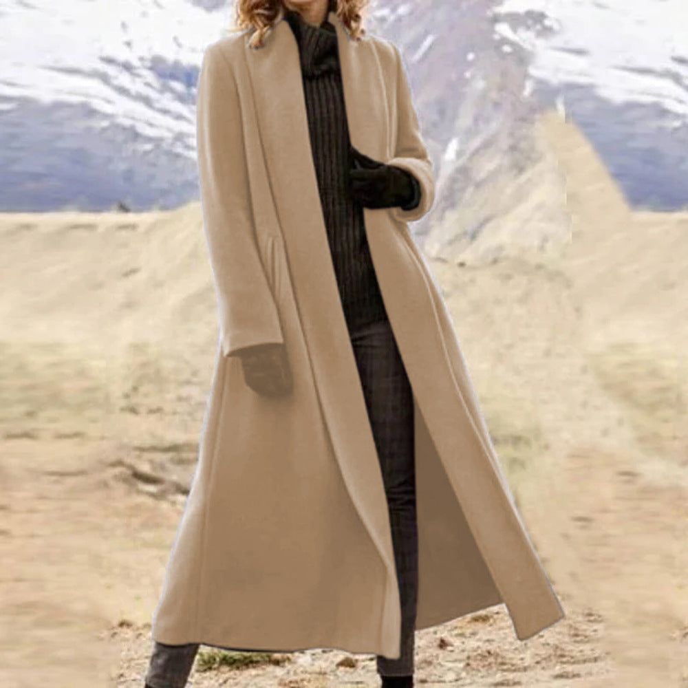 Women's Durable Glamorous Casual Woolen Trench Coats