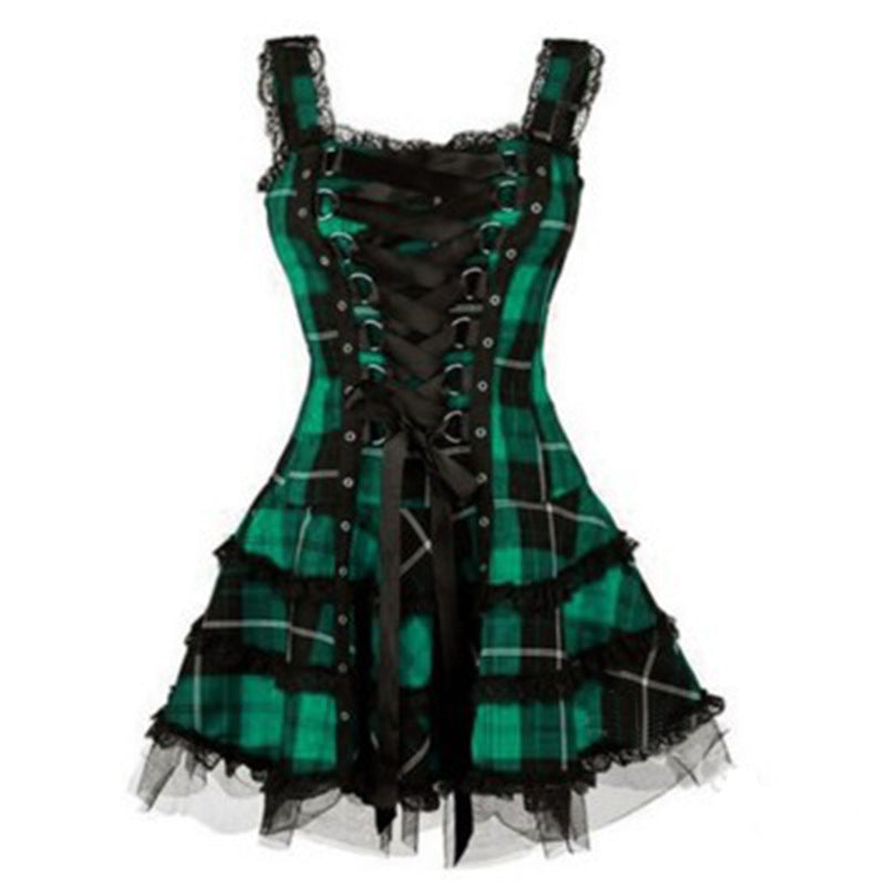 Fashion Trend Sexy Suspenders Night Bar Dance High Dress
