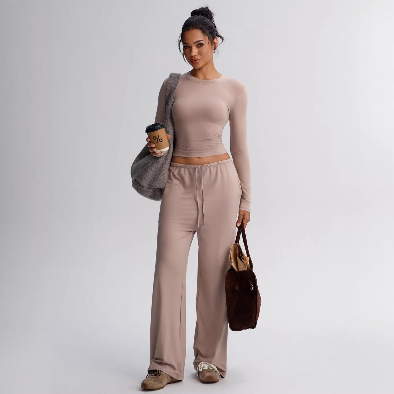 Women's Hip Hop Jazz Dance Loose Simple Solid Fashion Casual Suit