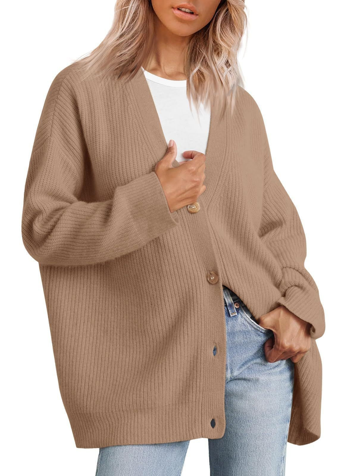 Women's Button Solid Color Long Sleeve Inner Cardigans