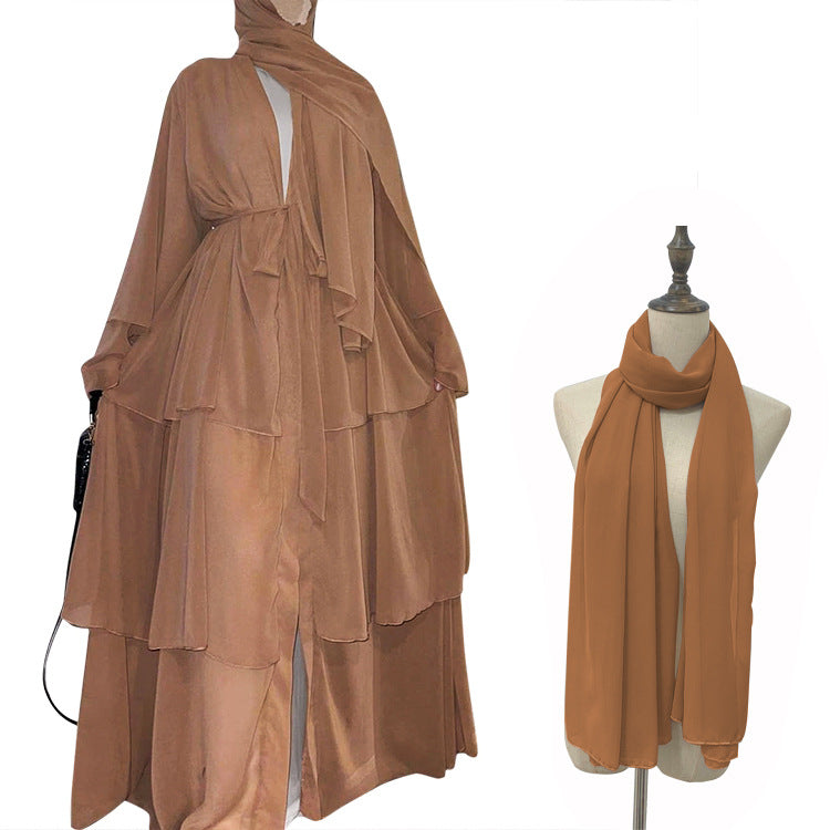 Casual Women's Temperament Lacing Chiffon Scarf Cardigans