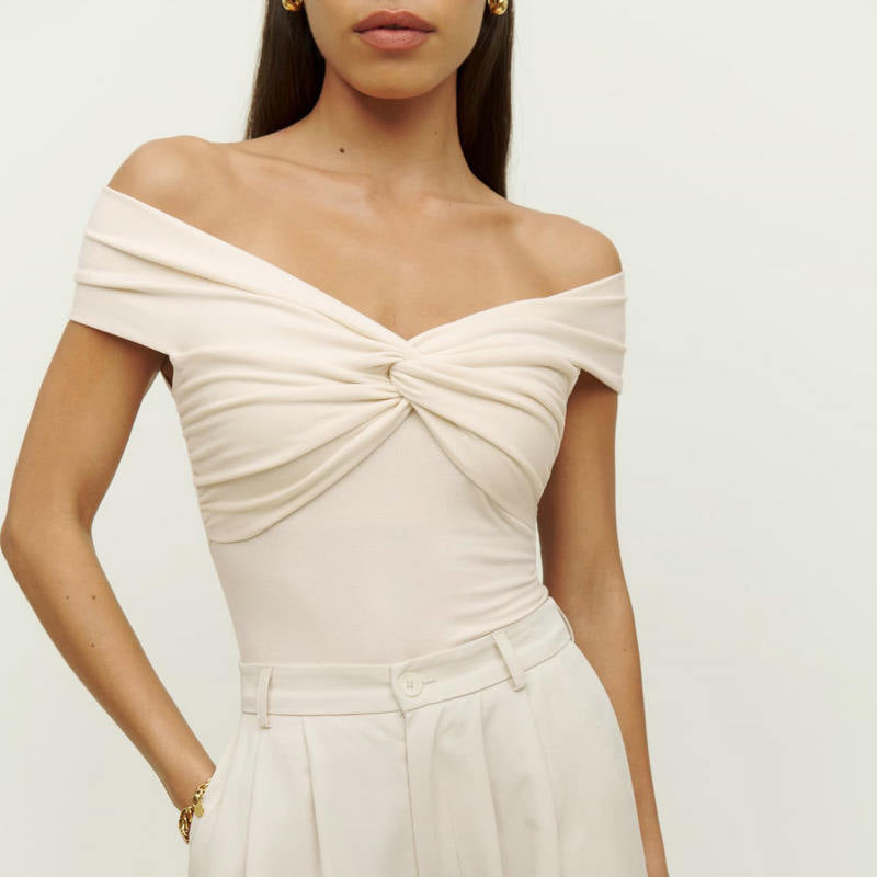 Women's Summer Solid Color Knitted Sexy Hot Blouses