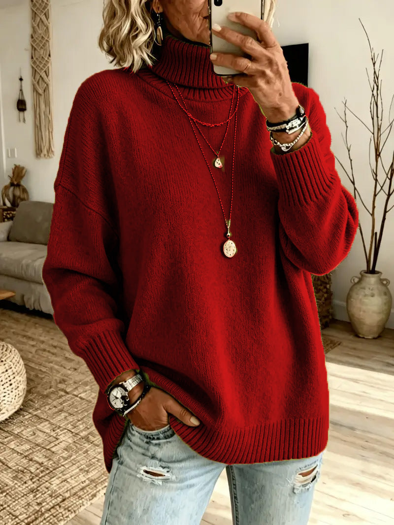 Women's Lazy Solid Color Elegant Split Loose Clothing