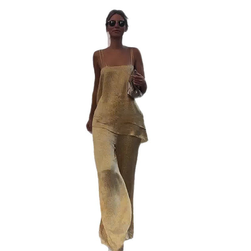 Women's Summer Sling Simple Graceful Fashionable Backless Suits