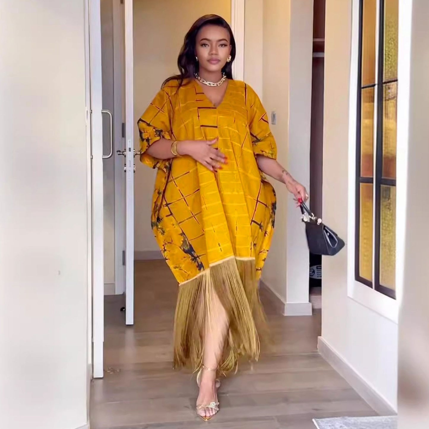 Attractive Summer Loose Casual Tassel Dress Dresses
