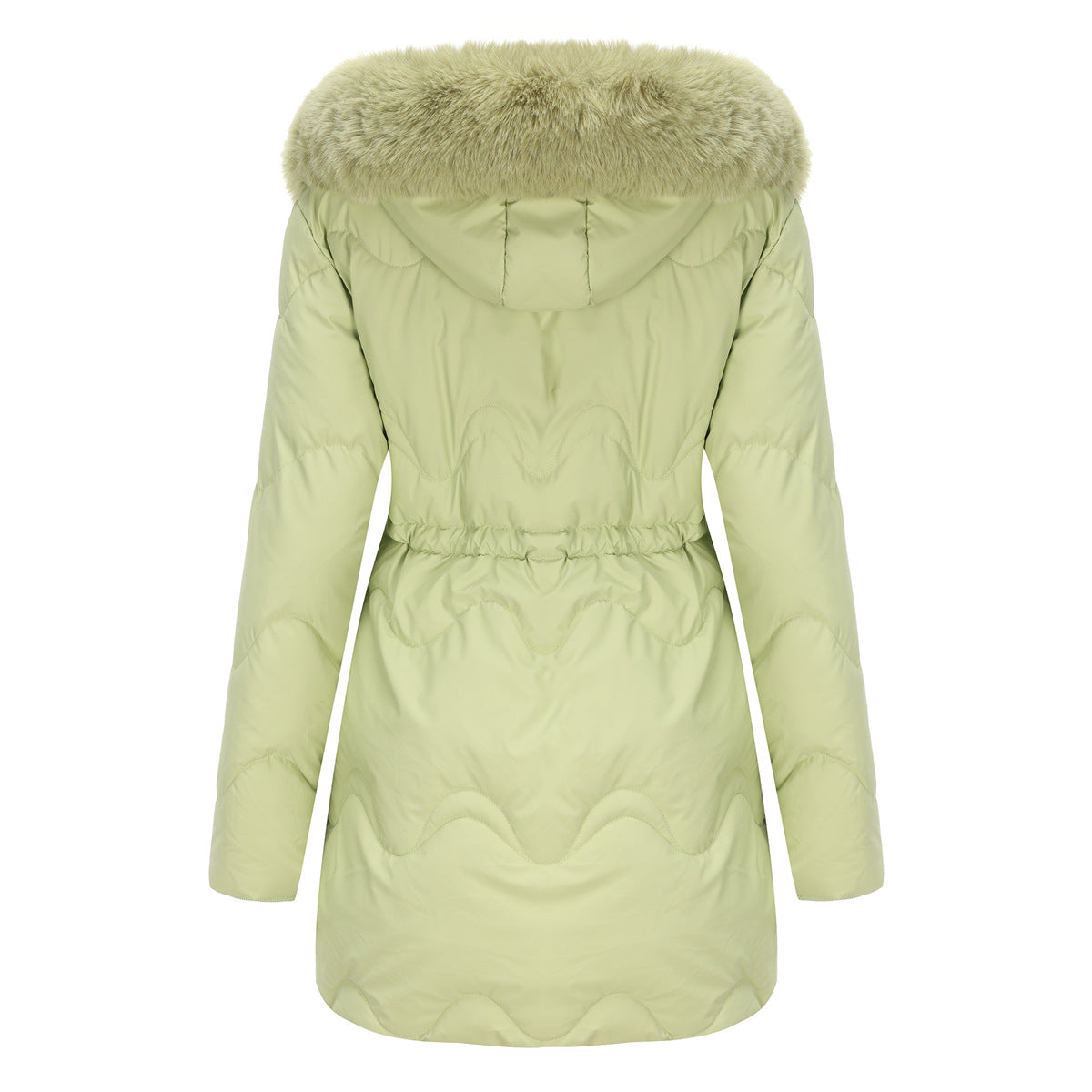 Women's Clothes Detachable Hat Wool Warm Parka Removable Coats
