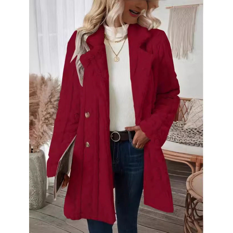 Women's Plush Comfort Casual Warm Collar Double Coats