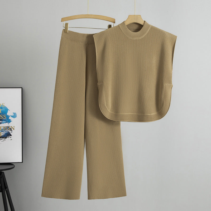 Women's Set Summer Elegance Sleeveless Trousers Two-piece Fashion Casual Suit