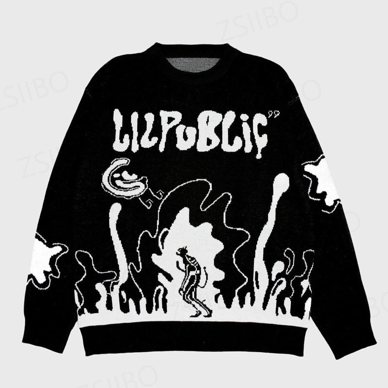 Women's & Men's & Street Gothic Autumn Pullover Knitwear