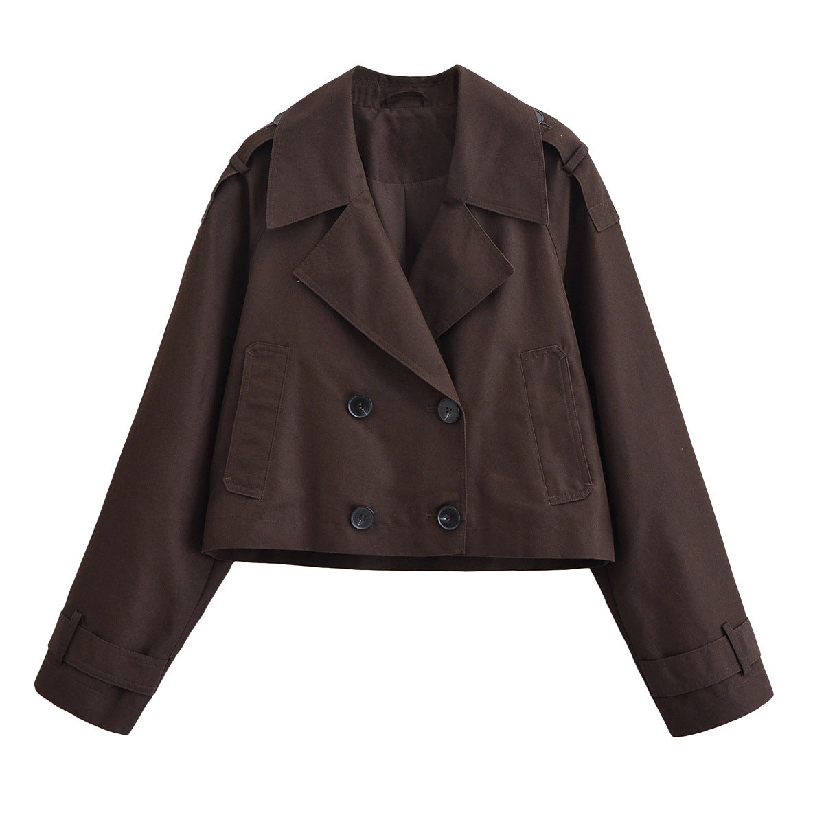 Women's Fashion Casual Street Lapel Trench Coats