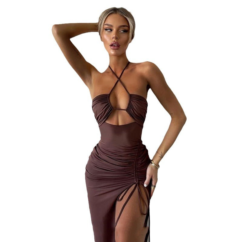 Spring Dress Sexy Hot High Slit Dresses