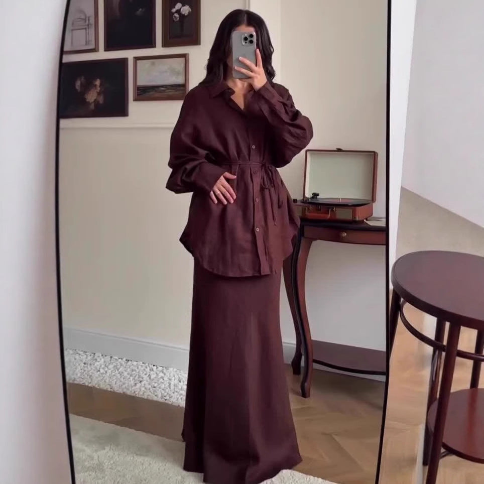 Women's Autumn Retro Fashion Elegant Long Sleeve Dresses