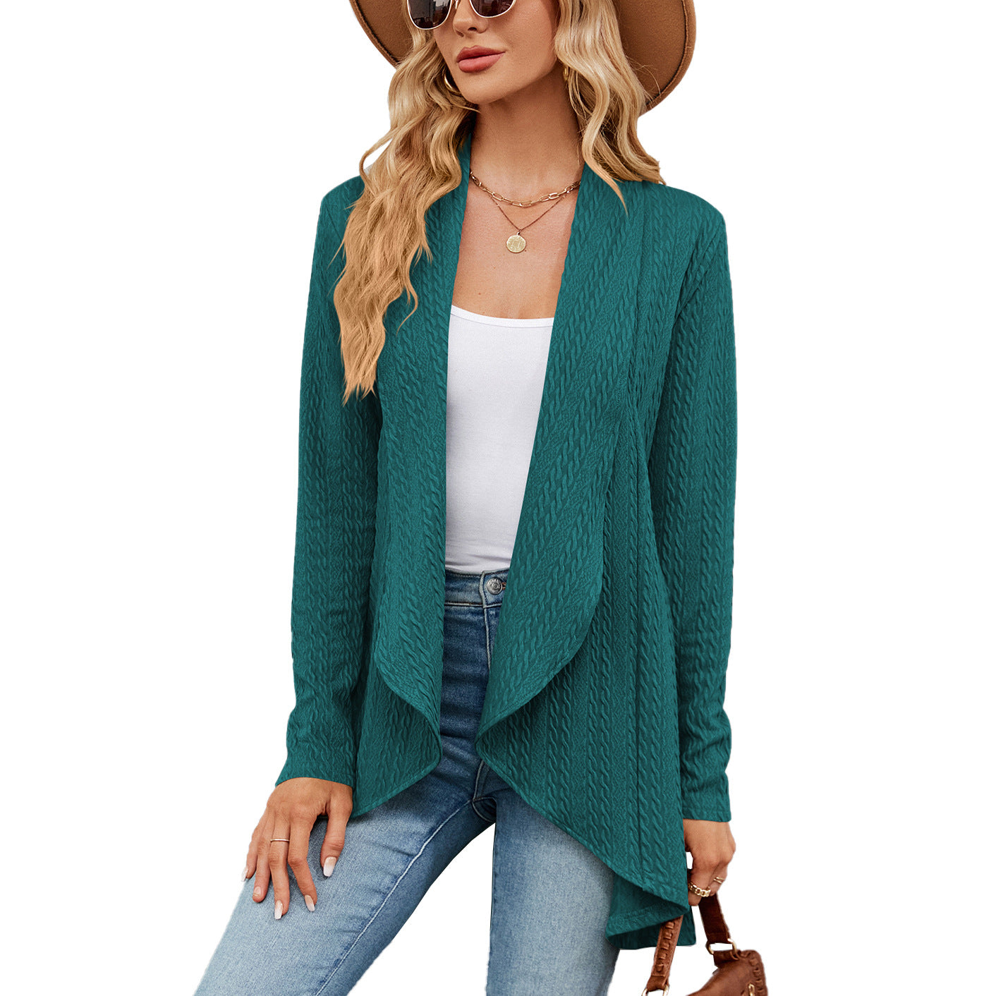Women's Long Sleeve Solid Color Loose Knitting Women's Sweater