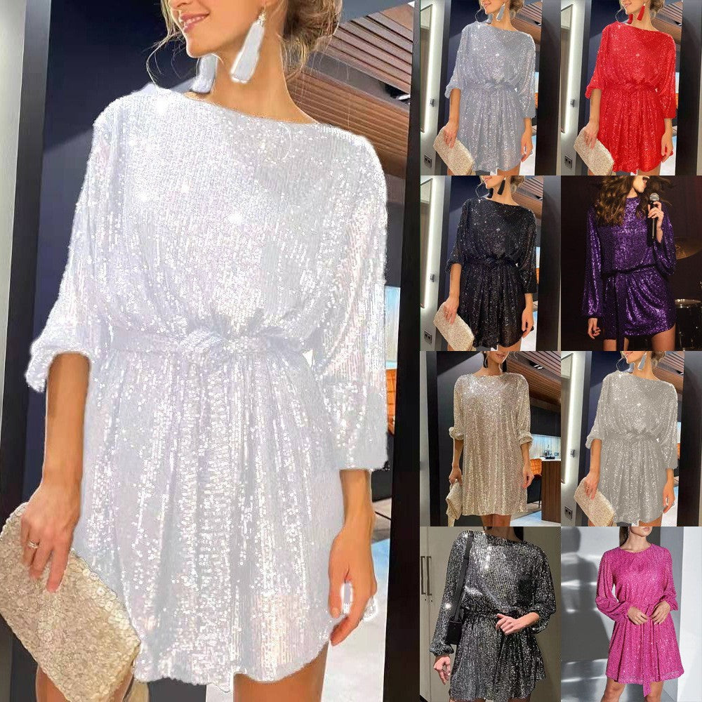 Festival Party Fashionable Sequins Sequin Color Suits