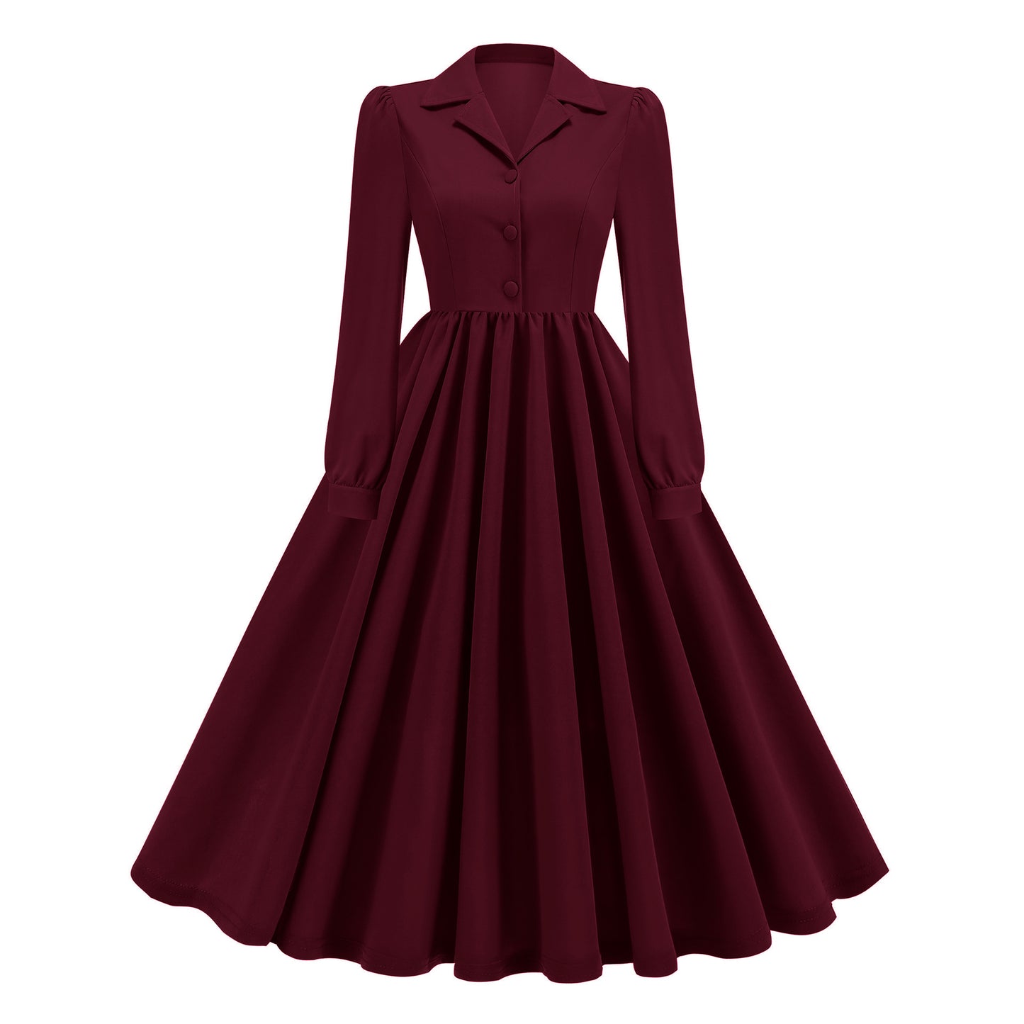 Women's Sleeve Autumn Retro French Style Commuting Dresses