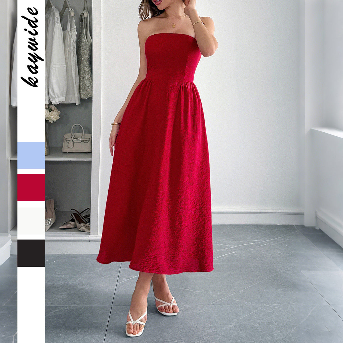 Women's Elegant Tube A- Line Summer Dress