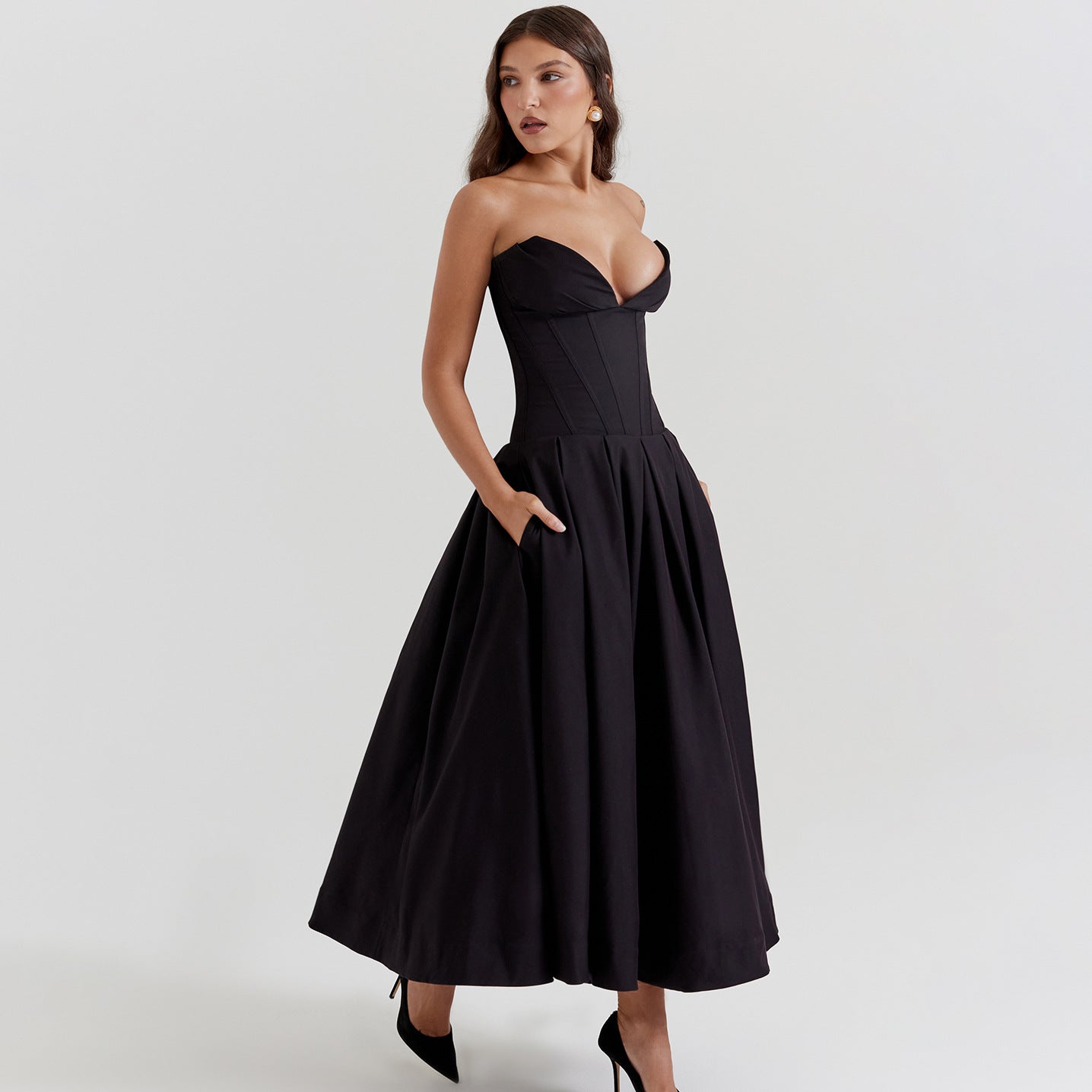 Dress Slim Sexy Low Waist Long Dresses