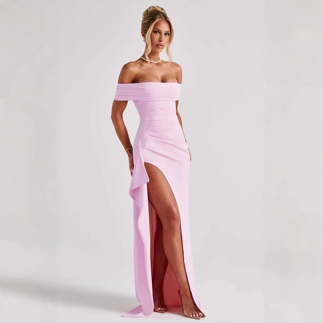 Women's Summer Elegant Party Split Fashion Sexy Dress