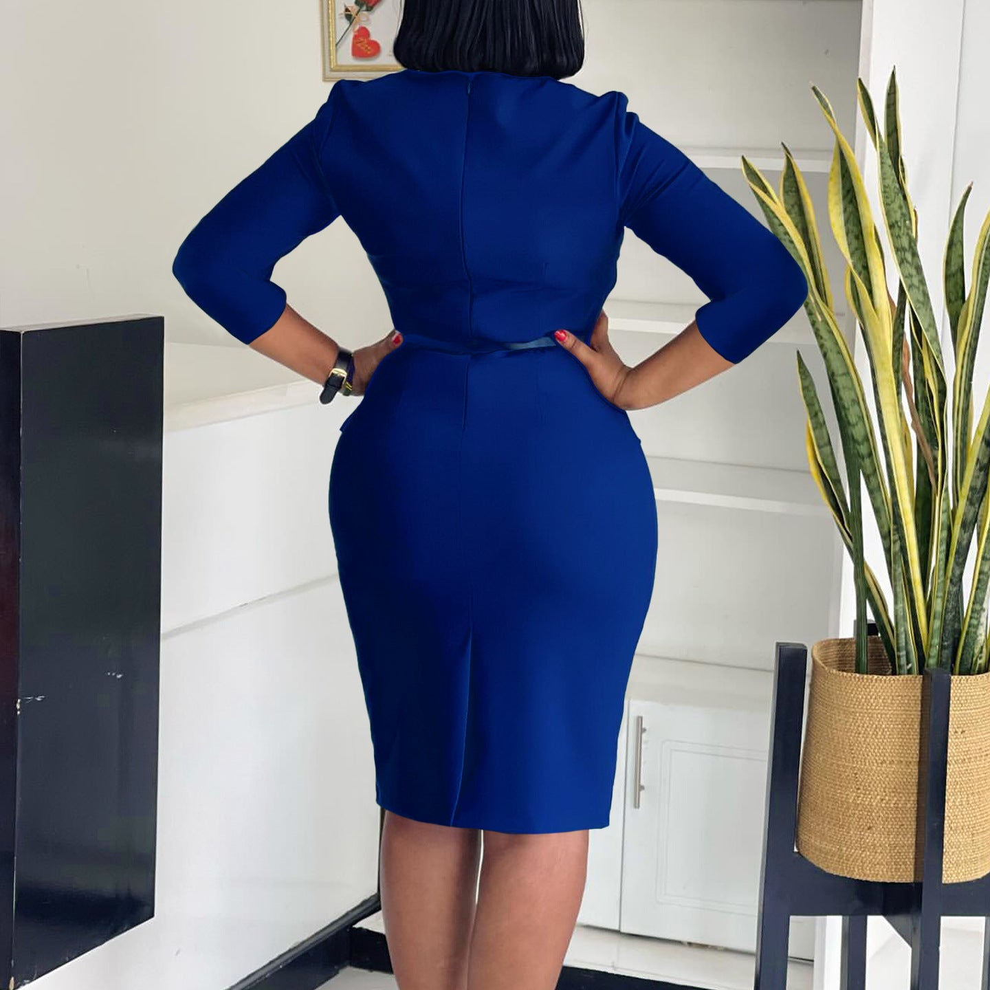 Women's Fashion Ol Elegant Sheath African Dress