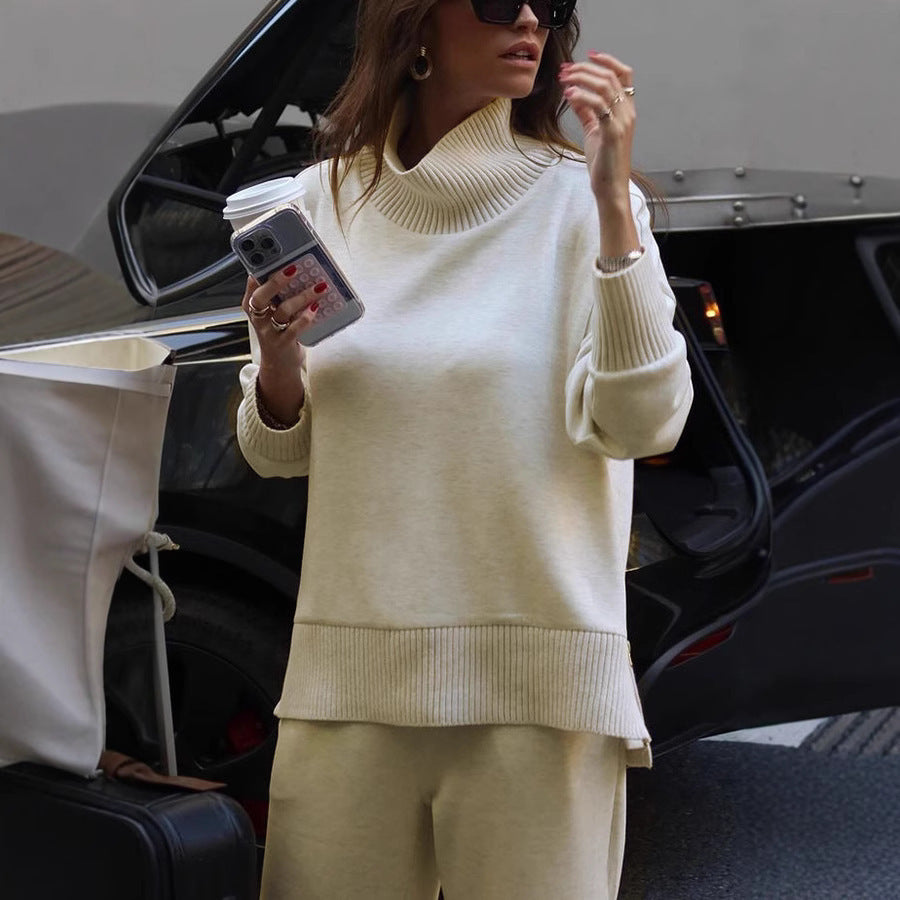 Long Sleeve Loose Pockets Two-piece Set Fashion Casual Suit